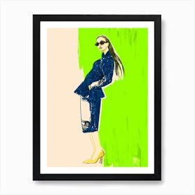 Neon Green Art Print