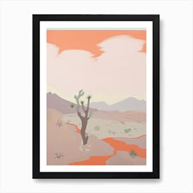 Mojave Desert   North America (United States), Contemporary Abstract Illustration 3 Art Print