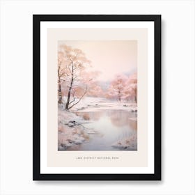 Dreamy Winter National Park Poster  Lake District National Park United Kingdom 3 Art Print