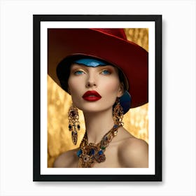 Red Hat Art Print