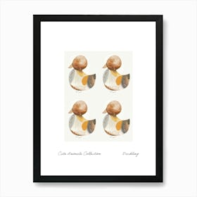 Cute Animals Collection Duckling 4 Art Print