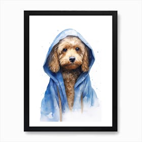 Poodle Dog As A Jedi 1 Art Print