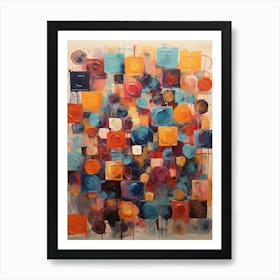 Abstract Squares Art Print