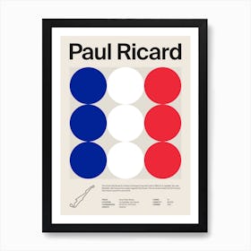 Mid Century Paul Ricard F1 Art Print