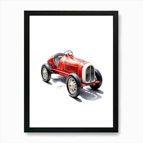 Vintage Racing Car Art Print