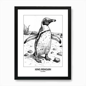 Penguin Playing Poster 6 Art Print