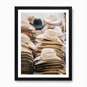 Cowboy Hats For Sale Art Print