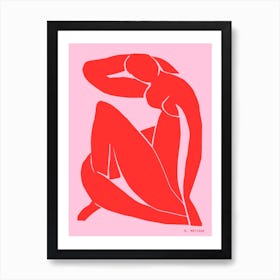 Matisse Pink Woman Art Print
