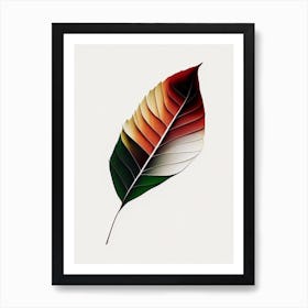 Birch Leaf Abstract 2 Art Print