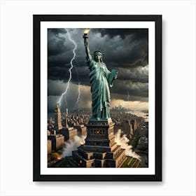 Statue Of Liberty In New York City 1 Art Print