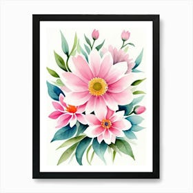 Watercolor Flowers 20 Art Print