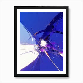 Abstract Shattered Glass Art Print