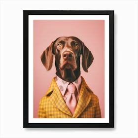 A German Shorthaired Pointer Dog 8 Art Print