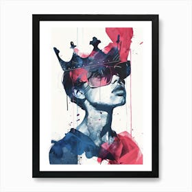 Woman With A Crown Art Print