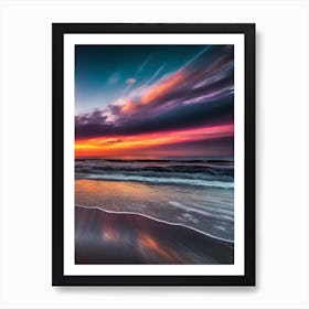 Sunset At The Beach 541 Art Print