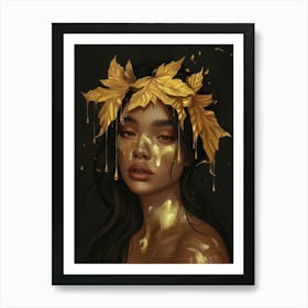 Golden Girl 4 Art Print