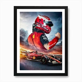 Charles Leclerc 2 Art Print