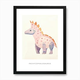 Nursery Dinosaur Art Pachycephalosaurus 5 Poster Art Print