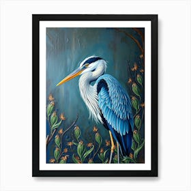 Blue Heron 9 Art Print