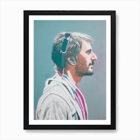 Eric Church Colourful Illustration Art Print