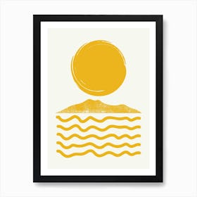 Sun Over Sea Art Print