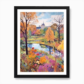 Autumn Gardens Painting Royal Botanic Garden Edinburgh 5 Art Print