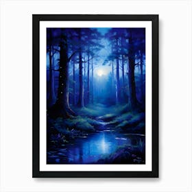 Night In The Forest 2 Art Print