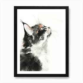 Cat Painting Art Print