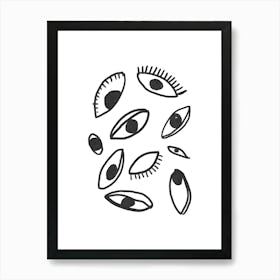 Eyes Shape Study Art Print