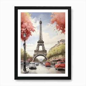 Paris Eiffel Tower art print 1 Art Print