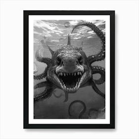 Monster Shark Art Print