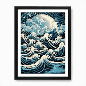 Abstract Water Painting 1 Art Print