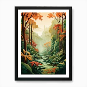 Jungle Abstract Minimalist 8 Art Print