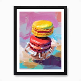 Macaroons Oil Painting 3 Art Print