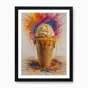 Ice Cream Cone 69 Art Print