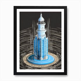 Building in a spiral Art Print