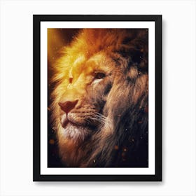 The Spirit Of The Fire Lion King 1 Art Print