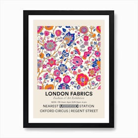 Poster Tulip Tide London Fabrics Floral Pattern 2 Art Print