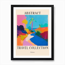 Abstract Travel Collection Poster Bahamas 5 Art Print