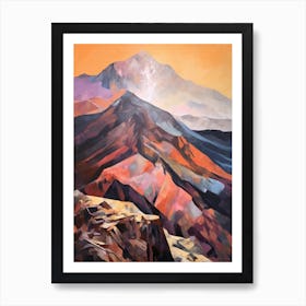 Toubkal Morocco 2 Mountain Painting Art Print