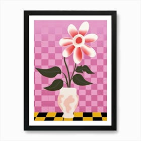 Orchids Flower Vase 3 Art Print