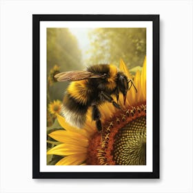 Bumblebee Storybook Illustration 11 Art Print