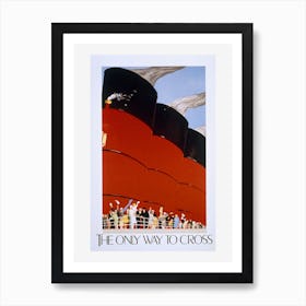 Poster Advertising The Rms Queen Mary Art Print