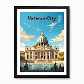 Vatican City Europe Architecture Travel Art Art Print