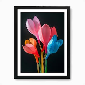 Bright Inflatable Flowers Cyclamen 2 Art Print