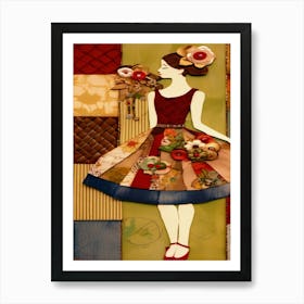 Patchwork Girl Art Print