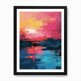 Sunset | Pixel Art Series 4 Art Print