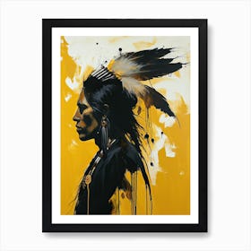 Echoes Of The Native Soul ! Native American Art Art Print