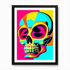 Skull With Pop Art Influences 2 Pop Art Art Print