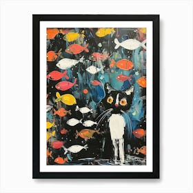 Looking at the fish Art Print